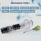 5 Pack Reusable Borosilicate Glass Luer Lock Syringe, 1ml Capacity, Pet Safe Needles for Arts, Crafts, Lab