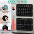 Magnetic Acrylic Monthly and Weekly Calendar for Fridge, Black Dry Erase Planning Board with 6 Colorful Markers and Pen