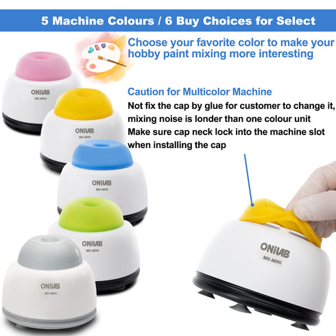 ONiLAB Mini Vortex Mixer with Touch Function for Lab Mixing, Nail Polish, Tattoo Ink, Pink