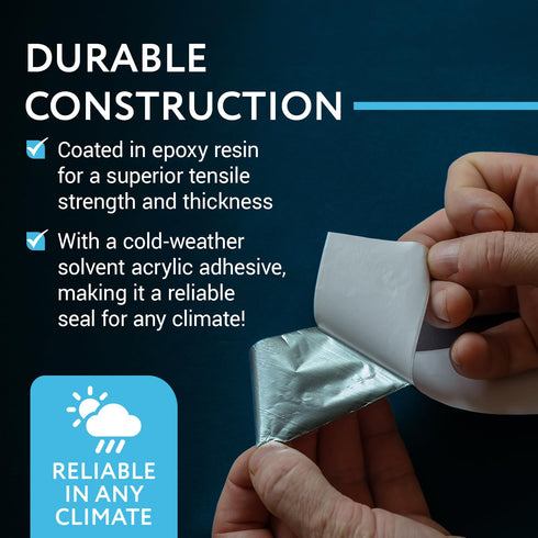 IMPRESA Aluminum Foil Tape, 1.9 Inches Wide (150 Feet/50 Yards), Ideal for Sealing and Patching HVAC Ducts