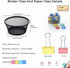 Binder Clips - 48 Pcs 1 Inch Paper Binder Clips with Holder for Desk, Medium Paper Clamps for Office Home