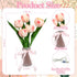 8 VIHOSE Tulip Flower Lamp Tulip Night Light with USB Rechargeable Lighting Modes Nightstand Lamp with Vase Birthday