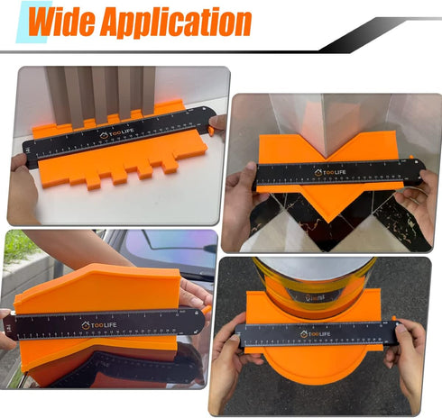 Gadgets(10Inch) TOOLIFE Contour Gauge,Christmas Gifts for Men Dad Husband,Woodworking Tools for Flooring Carpentry