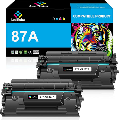LeciRoba 87A CF287A Toner Cartridge Replacement for HP Laserjet Enterprise M506 Series M506n M506x M506dn, MFP M527