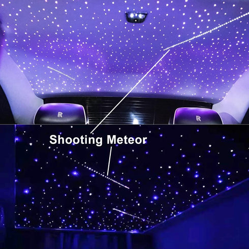 96pcs*0.04in*9.8ft Kit,12 20 AMKI Pure White Meteor Shooting Stars Effect Fiber Optic Lights Holes LED MeteorLight