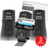 Guard Your ID Advanced 2.0 Rollers, Identity Theft Address Eraser and Security Prevention, Regular 3-Pack, Black