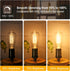 Tiadio 4-Pack Bulbs 60W ST58/ST19 6W E26 Dimmable Bulbs, 2700K Bulb, Bulb Vintage LED Edison Equivalent- Light Filament