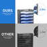 OUTWOLF 10 Tier Hanging Wall File Organizer, Wall Mount Paper Document Holder for Home Office Organization