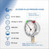 Stainless Steel Pressure Gauge, Dual Display (-30 Hg - 0-30 psi/kPa) with Polycarbonate Lens