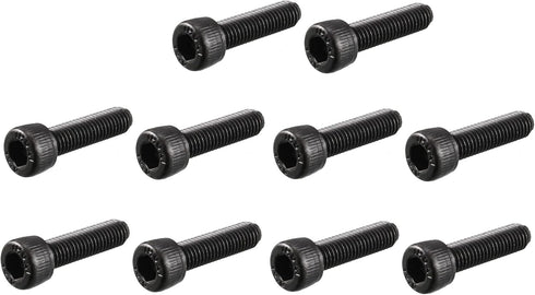 uxcell M5 x 20mm 12.9 Alloy Steel Hex Socket Head Cap Screws, Black, 30pcs