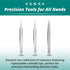 Excelta Tweezers - Anti-Magnetic Stainless Steel, Tapered Ultra-Fine Points for Microscopy Work