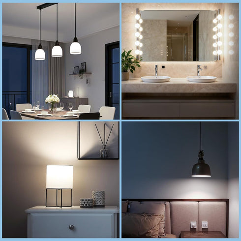 Bulbs G25 Bulbs 60W 5000K 800LM, E26 Non-Dimmable, 8-Pack GvvooHome Vanity Light for Bathroom, LED Globe Light