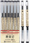 Black Gel Ink Pen, Ultra Fine Point 0.35mm, 12 Count Office School Stationery Supply, Japanese Style