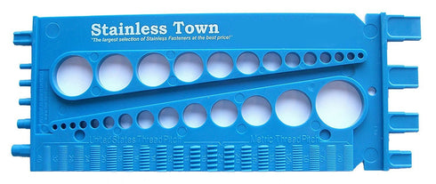Stainlesstown Nut Bolt Thread Gauge - Blue Measurement Tool