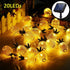 MINTSSOUL 15ft 20 BIMEE Pineapple Solar String Lights LEDs Waterproof Solar Powered Fairy String Lights Hanging Lights