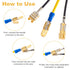 20 Pcs Piggyback Spade Connectors Assortment Kit, 3 Way Adapter Dual Male to Single Female Unisulated Brass