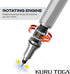 uni-ball Kuru Toga Mechanical Pencil with 0.7 mm Lead Refills & Erasers, HB #2