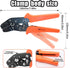 Crimping Pliers Wire Terminal Crimper, Ratcheting Electrical Crimper Tool, 26-16AWG