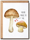 PTTShop You Are Magic To Me Mushroom Card - Lovely Mushroom Anniversary Card
