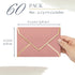 Invitation Envelopes, 60-Pack 4x6, Gold Foil Bordered Colored Envelopes, A4, 4 1/4 x 6 1/4 Inches