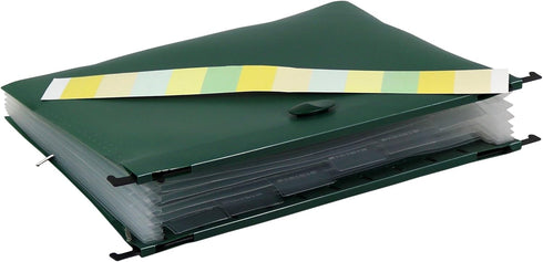 Iconikal Expanding Hanging File Folder with 7 Divider Pockets