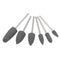 uxcell Mounted Grinding Bits Grinder Heads: Different Head Shapes Silicone Polishing Wheels, Dark Gray 6pcs