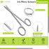 Cynamed Iris Micro Dissecting Precision Lab Scissors - Fine Point Straight, Perfect for Education & Training (Pack of