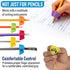 The Pencil Grip Writing Claw, Large Size Grips, Blue and Red, Set of 6 - TPG-21306