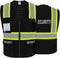 Security Vest for Security Guard, Safety Vest with Pockets, Reflective Work Wear