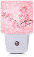 Oeaskly Cherry Blossoms Night Light,Spring Flower Night Lights Plug into Wall with Dusk