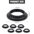 Gosknor 6pcs 1-3/8 Inches E26 Light Socket Shade Rings, Thread Diameter Lamp Shade Retaining Ring Plastic Lamp Shade