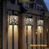 DenicMic (2 Pack) Solar Wall Lights Outdoor Wall Sconce Fence Lighting for Patio Front Door Yard Deck Stair Led Forest