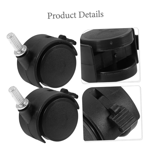 4pcs Gatuida Laundry Rack Caster Wheels Rolling Wheel Replacement for Cart Swivel Casters