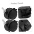 4pcs Gatuida Laundry Rack Caster Wheels Rolling Wheel Replacement for Cart Swivel Casters