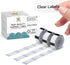 Label Maker Tape - D30 Transparent Clear Label, Waterproof Thermal Printer Tape, 3 Rolls