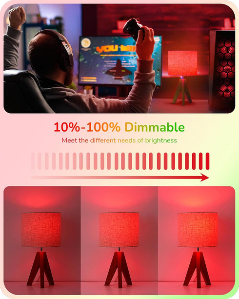 C35 Dimmable Bulbs, E12 Bulbs, 60 Bulb, 6 Pack EDISHINE St.Patrick's Day/Easter Decorations Red & Green LED Filament