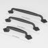Sliding Rustic Barn Door Handles, 8 Inch Heavy Duty Large Design Pull for DIY Sliding Barn Door, Matte Black