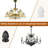 20x33mm 2 M10x1mm PATIKIL Lamp Shade Finial, Pcs Lamp Finials Caps Knob Threaded Base Aluminum Solid Lamp Finial
