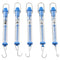 Spring Scale TAODAN, 5PCS 5 Sizes Scientific Plastic Transparent Tubular Spring Balance, Hanging Tube Spring Scale