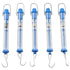 Spring Scale TAODAN, 5PCS 5 Sizes Scientific Plastic Transparent Tubular Spring Balance, Hanging Tube Spring Scale