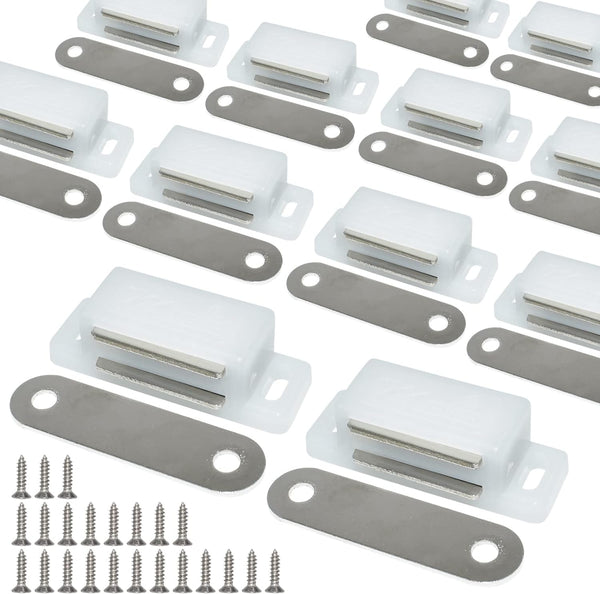BDS-HOME 12Pack 15lbs Cabinet Magnets Magnetic Door Catch for Kitchen Closet Door Bathroom