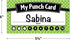 Teacher Created Resources Polka Dots Punch Cards, Pack of 60 (TCR5608)