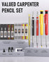 Nicpro 18 Pack Carpenter Pencil Set with Sharpener, Mechanical Carpenter Pencils with 76 Refills and Carbide Scribe Tool, Deep Hole Marker, Heavy Duty Construction Pencil for Architect-With Case by Nicpro