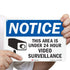 SmartSign U1-1002-RA_10x7 Notice - This Area Is Under 24 Hour Video Surveillance Sign, 7" x 10", 3M Reflective Aluminum