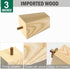 FoDau770 5/16"-18 3 Inch, Set 4, Bolts Square Furniture Legs Ash Wood Legs for Furniture of Mid Century Modern Feet