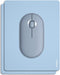 Mini Mouse Pad Small Size 2 Pack, Portable Blue Mouse Pad for Laptop, Cute Non Slip Rubber Base - 5.5 x 7 in