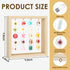 TAEYONK 3 Dimmable Handmade Dried Flower LED Cute lamp, Way Cute Pressed Flower Bedside Lamp with Wooden Frame