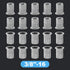 Glarks 20Pcs 3/8''-16UNC 304 Stainless Steel Rivet Nuts Flat Head Threaded Insert Nutserts Set