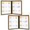2PCS 8.5 x 11 Inch Menu Covers, 2 Page 4 View Transparent