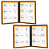 2PCS 8.5 x 11 Inch Menu Covers, 2 Page 4 View Transparent